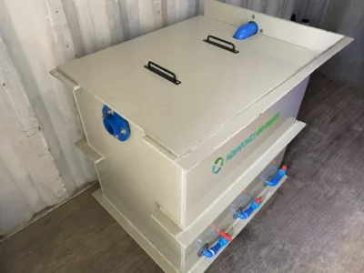 3 chamber fully customized bio filter (corner sideview)