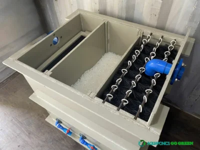 3 chamber fully customized bio filter (top view)