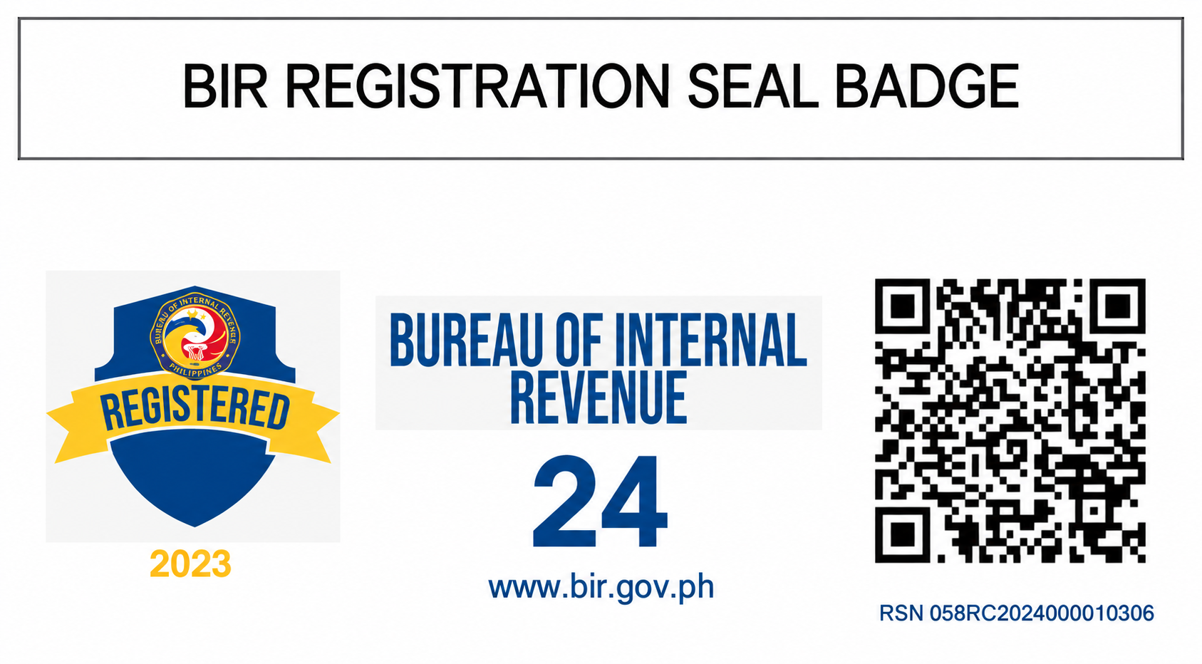 BIR Registration Seal Badge